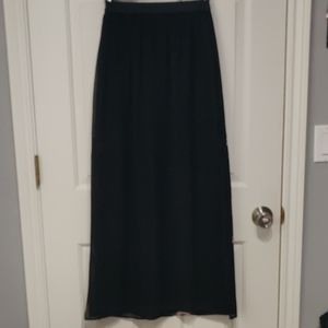 Black maxi skirt